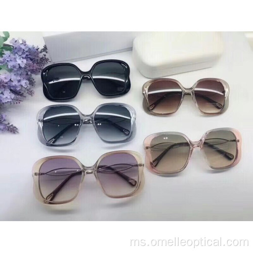 Sunglasses Perlindungan UV Square Untuk Perempuan